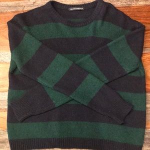 Brandy Melville Rugby Style Cropped Sweater